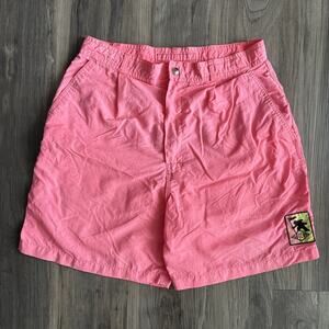 Vintage Gotcha Men’s Shorts Size 30 Pink 1980s Surf Skate Nylon Streetwear